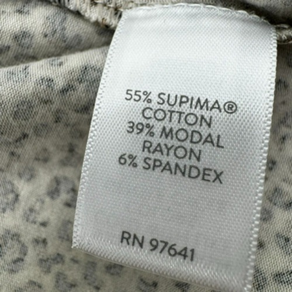 J. JILL NWT Women Large Luxe Supima Relaxed Tee Long Sleeve Animal Print Leopard - Picture 5 of 9